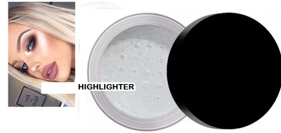 Amaryllis Face Loose Powder and Glitter eye Shadow Highlighter Silver Highlighter(Silver)