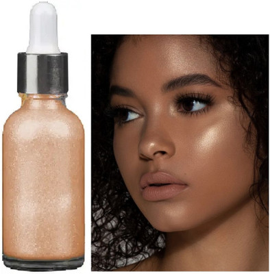 AFARAXIA Drop & Glow Liquid Highlighter For Face Makeup Illuminating With Dewy Finish Highlighter(rose gold)