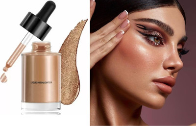 Jiwoo Liquid Rose Gold Highlighter Ultra Smooth Shine Waterproof Highlighte Highlighter(Rose gold)