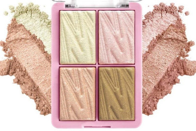 REIMICHI 4 in 1 Multicolor Powder highlighter palette Highlighter(Multicolor)
