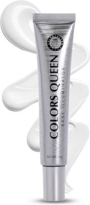 COLORS QUEEN Base Illuminator Liquid Infused with Shea Butter & Niacinamide Highlighter(Silver Pink)