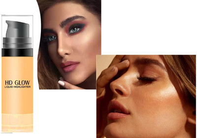Jiwoo Best HD Glow Liquid Highlighter long lasting texture Highlighter(gold)