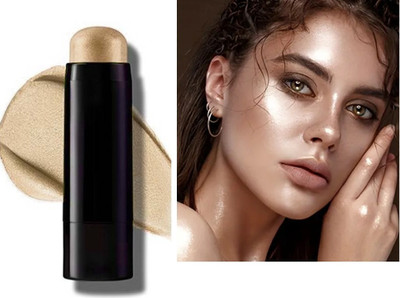 GULGLOW99 Korean Shimmer Water Light Highlighter Stick Blush Stick Make Up Highlighter(GOLDEN)