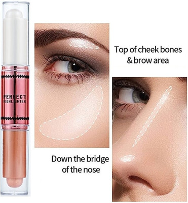 Yuency Best creamy touch makeup highlighter stick Highlighter(white)