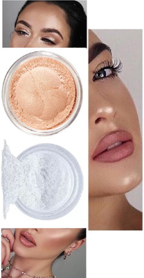 Aylily High Quality Illumination Face Makeup powder Highlighter [Silver / Gold ] Highlighter(Gold, Silver)