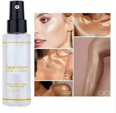 Yuency Face & Body Highlighting Spray Best Spray,  Highlighter(SILVER)