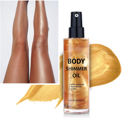tanvi27 Pro Shiny Glow Illuminating Bronzing Face & Body Highlighting Spray(GOLD)