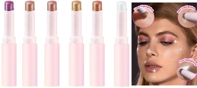 tanvi27 Multi colour Crystal Jelly Eye Shadow Stick, Multi-Use Shimmer  Highlighter(Multi colour)