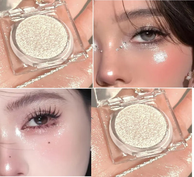 YAWI Long Lasting Illuminating Highlighter with Metallic Finish Formula Highlighter(Silver)