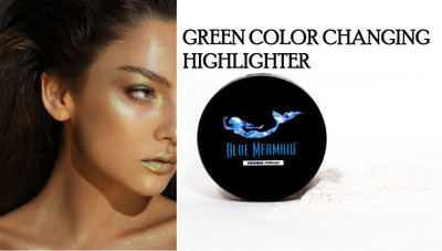 BLUEMERMAID PROFESSIONAL LOOK COLOR CHANGING GREEN HIGHLIGHTER FOR WOMEN Highlighter(GREEN)