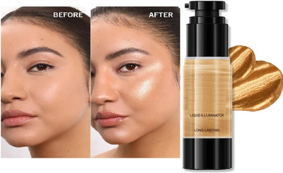luzimaisa Perfect Liquid Illuminator Soft Natural Glow Liquid Gold  Highlighter(Gold)