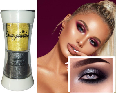 ADJD DARK GREY & GOLD MULTI COLOR HIGHLIGHTER AND EYE SHADOW HIGHLIGHTER Highlighter(MULTI COLOR)