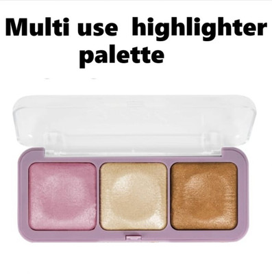 DARVING Extra Shimmer Shiny Highlighter Palette Kit Highlighter ( Highlighter(MULTI COLOR)