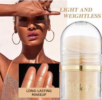 YAWI r Body & Face Highlighter - Multifunctional Powder for Natural Glow Highlighter(Gold)