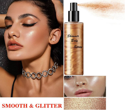 AFARAXIA Copper Shimmer Glitter Shiny Long-lasting Highlight Glow Finish Highlighter(Copper)