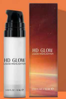 nuvya HD Glow Liquid Highlighter – 15ml, Long-Lasting & Blendable for Face and Body Highlighter(Silver)
