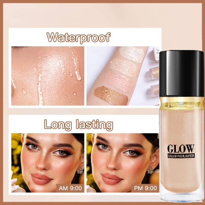 SHENY COLORS Natural Liquid Highlighters for a Perfect Glow Every Time Highlighter(Metallic gold)