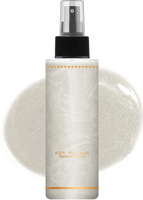 Emijun BEST FOR MAKE UP USE SHIMMER SILVER SHINY FACE AND BODY HIGHLIGHTER Highlighter(SILVER)