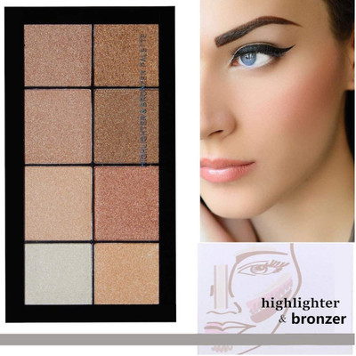 THTC highlighter and bronzer combo palette I face highlighter Highlighter(Multicolor)
