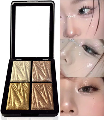 REIMICHI Highly-Pigmented & Long Lasting Powder Highlighter for Face Makeup Highlighter(MULTICOLOR)