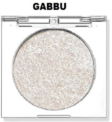 GABBU Shimmer Eyeshadow Palette, Korean Glitter highlighter Highlighter(silver)