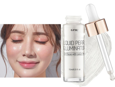 GFSU - GO FOR SOMETHING UNIQUE Silver Drop Liquid Highlighter For Face Makeup Highlighter(Silver)