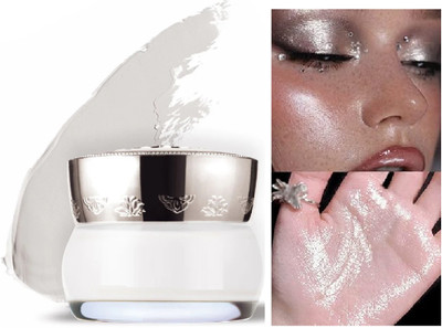 GABBU New Long lasting silver creamy highlighter for face makeup Highlighter(SILVER)
