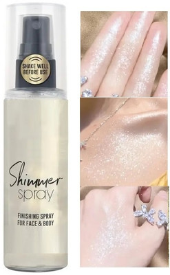 THTC Korean Illuminated Highlighter Shimmer Glow Body Bronzer Silver Cream Spray Highlighter(Silver)