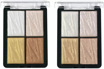 ADJD 8 Shade Illuminating Glow Brick Highlighter Palette Blusher GlowZilla Face Kit Highlighter(Multi color)