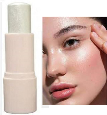 Luipui Highlighter Shaping Stick, Face Brightens 6.8g Portable Highlighter(silver)