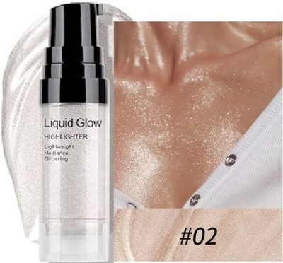 YAWI Natural Glow Shimmer Highlighter With Long-Lasting Radiance Glow Formula Highlighter(Silver)