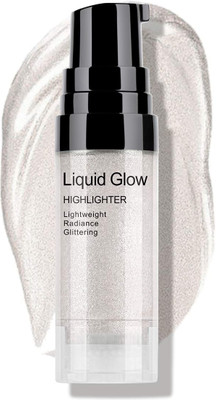 manasona HD Glow Liquid Highlighter For Face Makeup Illuminating Highlighter(SILVER)