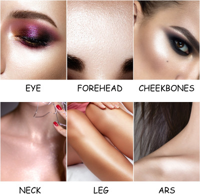 BLUEMERMAID WATERPROOF SHIMMER SILVER HIGHLIGHTER FOR SHINY LUMINOUS LOOK Highlighter(SILVER)