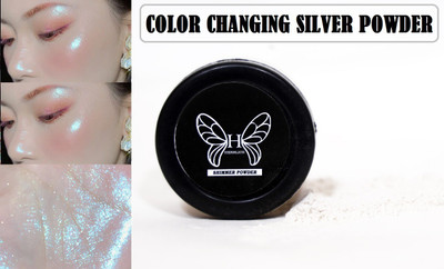 Herrlich AMAZING LOOK COLOR CHANGING SHINY SILVER HIGHLIGHTER FOR MAKEUP Highlighter(SILVER)
