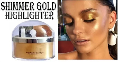 EVERERIN NEW BEST QUALITY SIMMER HIGHLIGHTER GOLD COLOR MOST BEAUTIFUL LOOK HIGHLIGHTER Highlighter(golden)