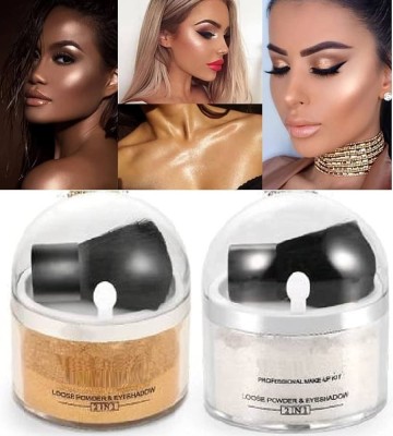 GABBU NEW SHIMMERY HIGHLIGHTER COMBO PACK 2 Highlighter(GOLD, SILVER)