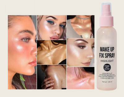 YAWI Shimmer Spray Highlight For Face And Body Brightening & Illuminating Glow(Pink)