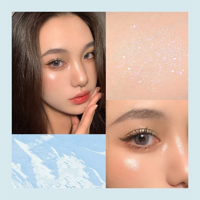 HUZURLU Diamond Dust Ultra Glow Highlighter for Face Makeup Highlighter(silver dust)