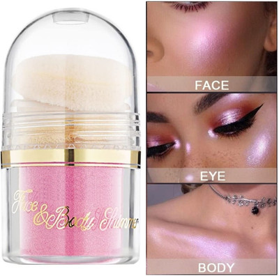 tanvi27 illuminator Powdery Pink Dust highlighter for face makeup Highlighter(Pink)
