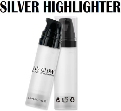 Neycare SOFT AND SMOOTH NEW LIQUID HIGHLIGHTER PERFECT PACK OF 1 Highlighter(Silver)