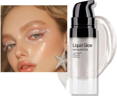 luzimaisa Korean Glow Liquid Shine Highighter Highlighter(Silver)