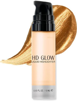 GABBU HD Glow Liquid Highlighter long lasting makuep look Highlighter(shimmer gold)
