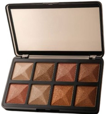 Minnies 8 in 1 Shimmer highlighter and eyeshadow palette Highlighter(multicolor)