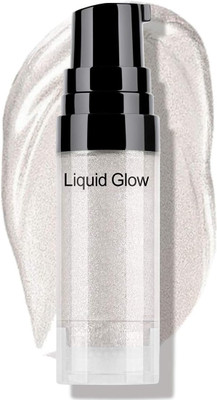 CATERINACHIARA Smooth Highlighter Cream Makeup Face Glitter Cosmetic Liquid Glow Make Up Highlighter(silver)