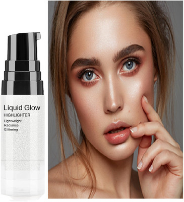 tanvi27 Silver Shimmer Glowing Makeup Liquid Highlighter For all skin type. Highlighter(SILVER)