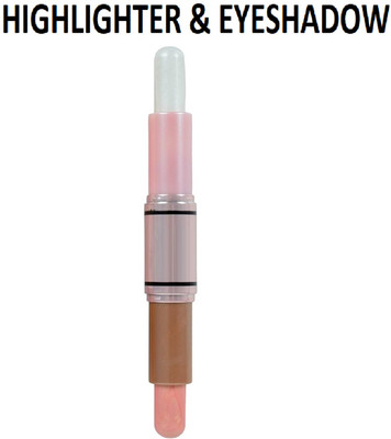 Neycare 2 IN 1 HIGHLIGHTER WITH EYE SHADOW STICK NATURAL LOOK PACK OF 1 Highlighter(MULTI COLOR)