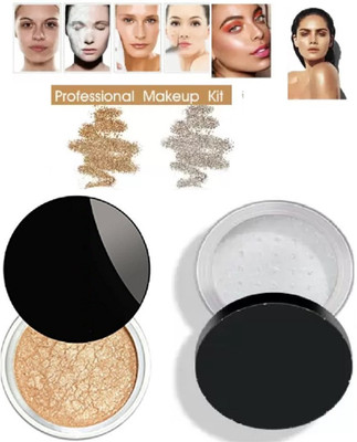 FELICECHIARA 3D Shimmery Shiny Gold & Silver Highlight Powder Highlighter(GOLD, SILVER)