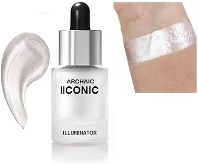 ARCHAIC IIconic Illuminator Ultra Smooth Waterproof 3D GLOW whitish  Highlighter(Shilver Shine 1.0)