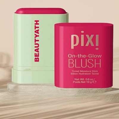 BEAUTYATH PIXI GLOW Stick Contour Stick & Highlighter blush-3 in 1 blush blusher Highlighter(Hot Red)
