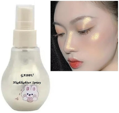 GABBU Makeup Smooth Body Moisturizing Glitter Body Spray Highlighter(Gold)
